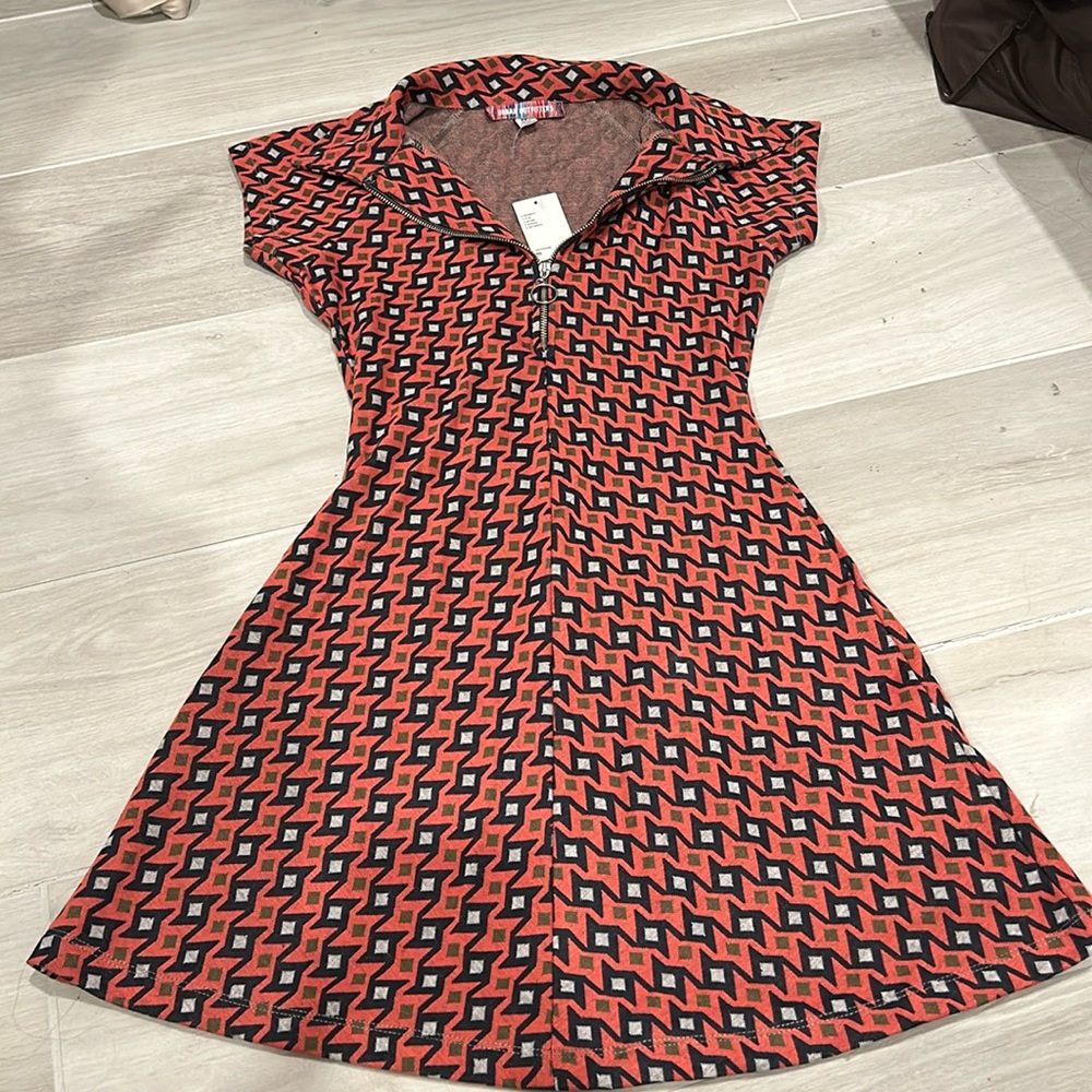 Urban Outfitters Patterned A-line Skater Dress